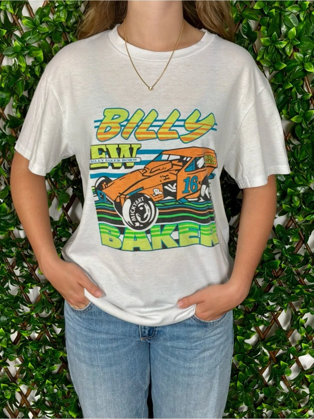 Billy Baker Racing Graphic Tee Medium - Picture 1 of 1